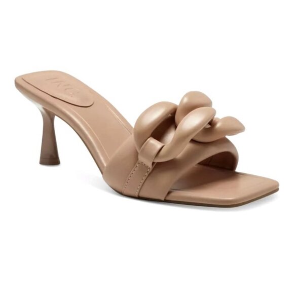 I.N.C. International Concepts JEMYA Slide Square Toe Kitten Heel Sandals - Picture 1 of 4